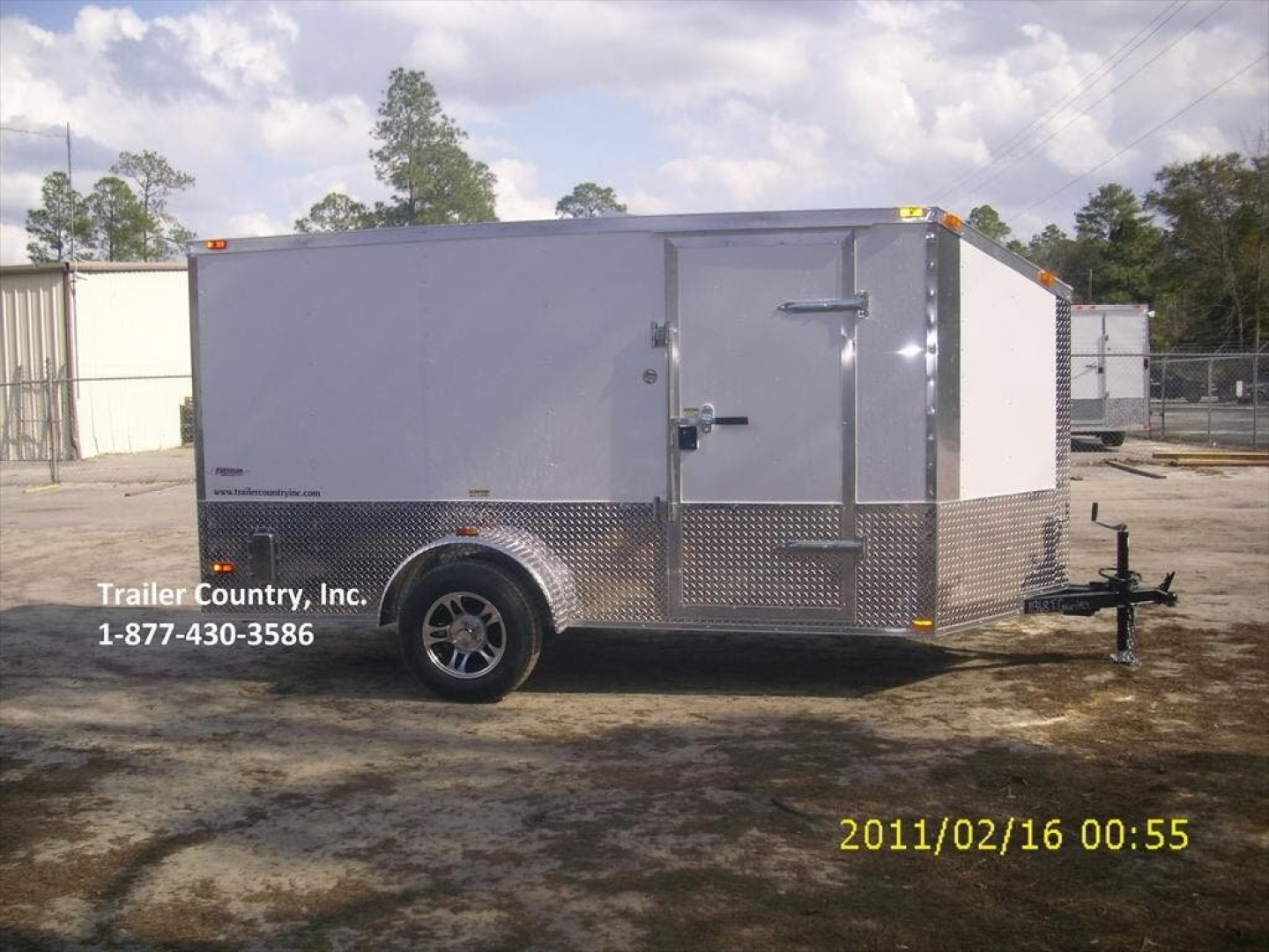 New Brand New Elite Series Custom Motorcycle 6x12 Single Axle, V-Nosed Enclosed Trailer