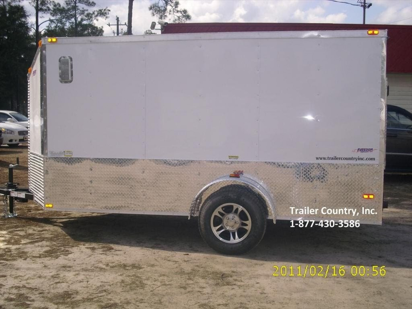 New Brand New Elite Series Custom Motorcycle 6x12 Single Axle, V-Nosed Enclosed Trailer