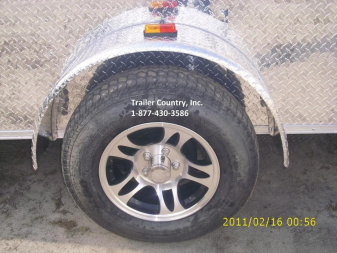 New Brand New Elite Series Custom Motorcycle 6x12 Single Axle, V-Nosed Enclosed Trailer