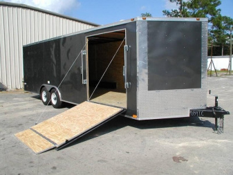 New Brand New 8.5 x 24 Tandem Axle, Enclosed/Carhauler SnowmobileTrailer