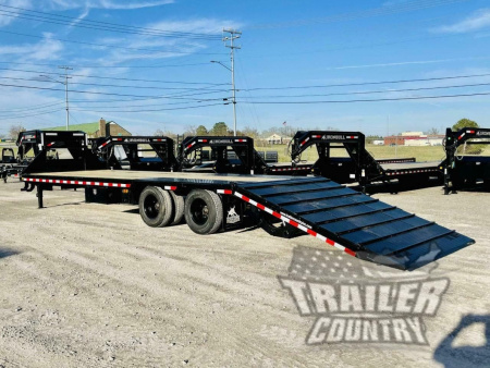 New 2026 32' Deck-Over 24k Heavy Duty Flatbed Gooseneck Equipment Hauler Trailer