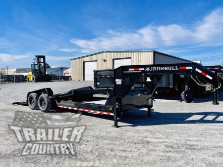 New 2026 NEW 7' x 22' (16'+6') Heavy Duty 14K Low Profile GN Tilt Deck Eq. Hauler Flatbed Trailer