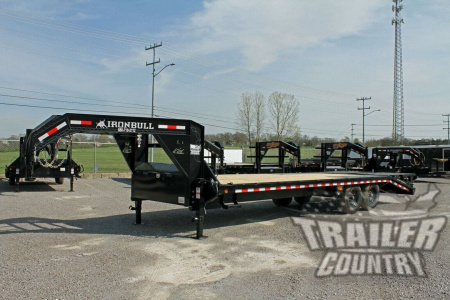 New 2026 New 8' x 30' (25' + 5') Heavy Duty 14K Tandem Axle Gooseneck Equipment Hauler Trailer w/ Rampage Ramps.