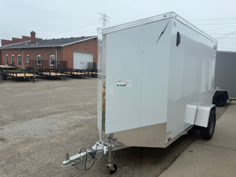 New 2025 Lighting 5 x 10 Enclosed Trailer w/ Ramp side door Cargo / Enclosed Trailer
