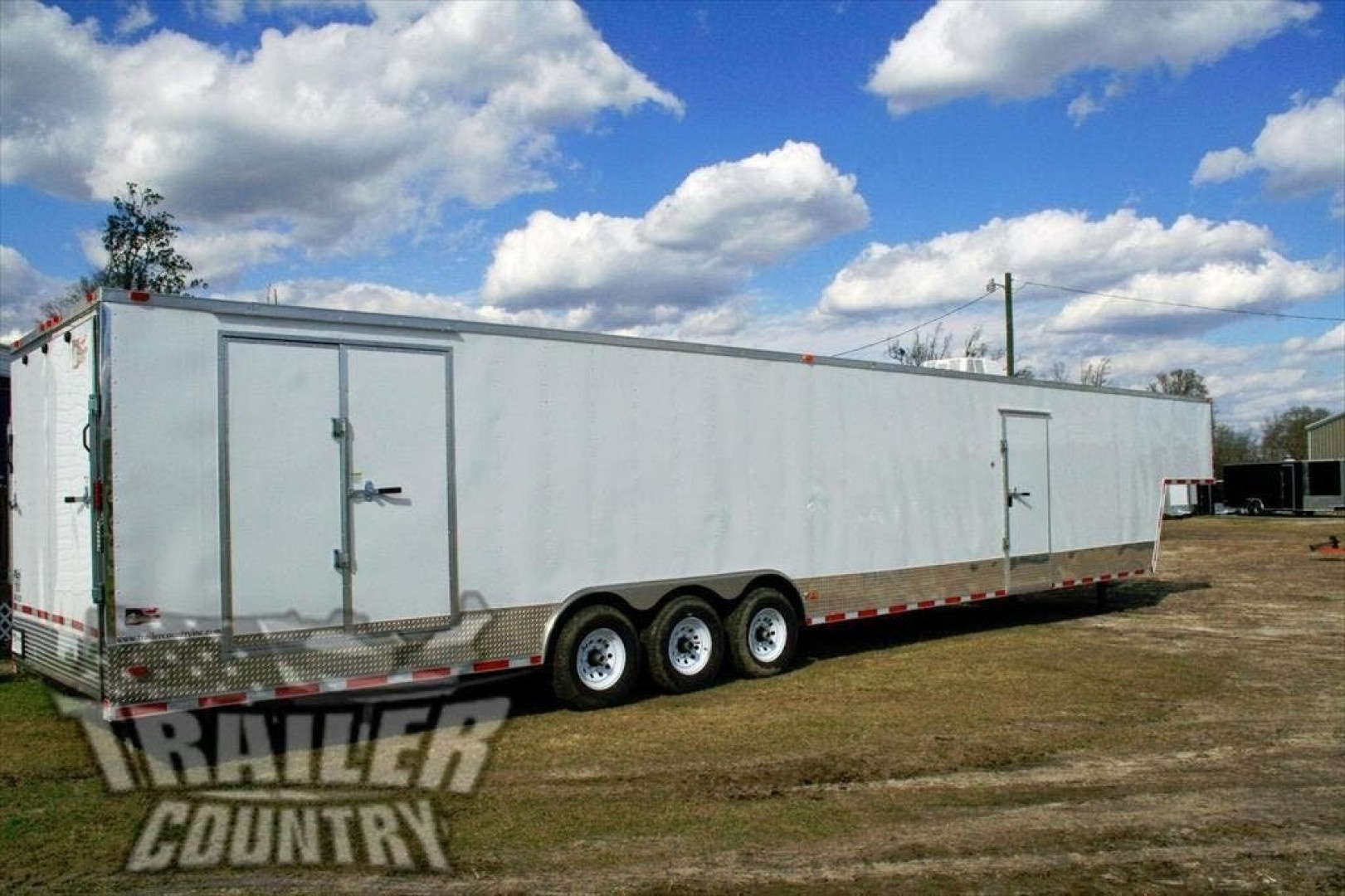 New 2026 New Model 8.5 x 40 + 8' RISER Triple Axle, Enclosed Goose Neck ...