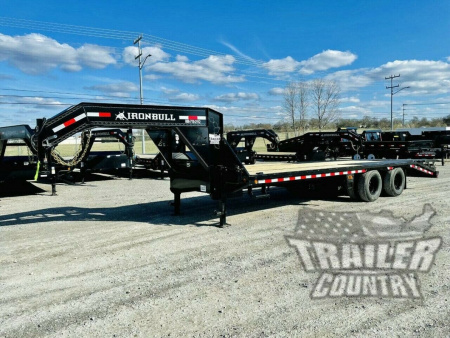 New 2026 NEW 8.5' x 25'Heavy Duty GN 12Ton Heavy Eq Hauler Deckover Trailer. Rampage Ramps