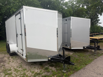 New 2025 US CARGO 7 X 16 Cargo / Enclosed Trailer with 6ft 6in Screwless Exterior