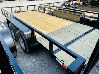 New Brand New 82  x 16' Utility Trailer w/Dovetail and Fold Down Ramp Gate