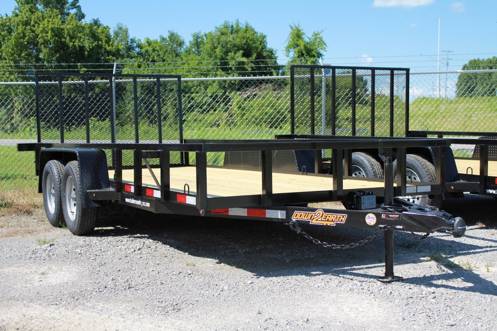 New Brand New 76" x 14FT Utility Trailer with Fold Down Ramp Gate