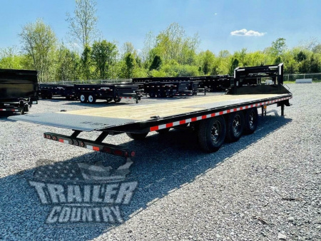 New 2026 New 8.5 ' x 26' Heavy Duty Gooseneck 21K Hydraulic Scissor Hoist Full Power Deckover