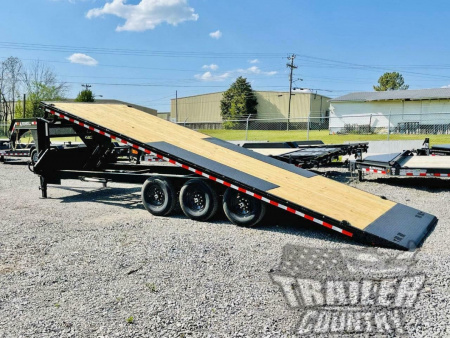 New 2026 New 8.5 ' x 26' Heavy Duty Gooseneck 21K Hydraulic Scissor Hoist Full Power Deckover