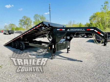 New 2026 New 8.5 ' x 26' Heavy Duty Gooseneck 21K Hydraulic Scissor Hoist Full Power Deckover