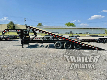 New 2026 New 8.5 ' x 26' Heavy Duty Gooseneck 21K Hydraulic Scissor Hoist Full Power Deckover