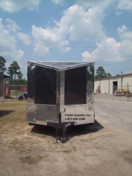 New 2026 Brand new 7 x 10 Tandem enclosed Trailer with V-cut in the Rear
