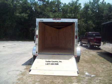 New 2026 Brand new 7 x 10 Tandem enclosed Trailer with V-cut in the Rear