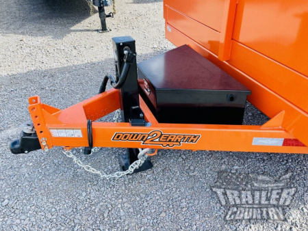New 2026 New 7' x 16'  Hydraulic Dump Trailer w/ 24" High Sides, 1 Piece Floor, Remote, Power Up & Down, and MORE!