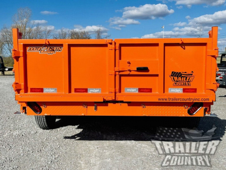 New 2026 New 7' x 16'  Hydraulic Dump Trailer w/ 24" High Sides, 1 Piece Floor, Remote, Power Up & Down, and MORE!
