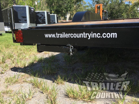 New 7'x18' (16' + 2') Heavy Duty Open Wood Deck Car Hauler Trailer w/ 7,000 lb G.V.W.R