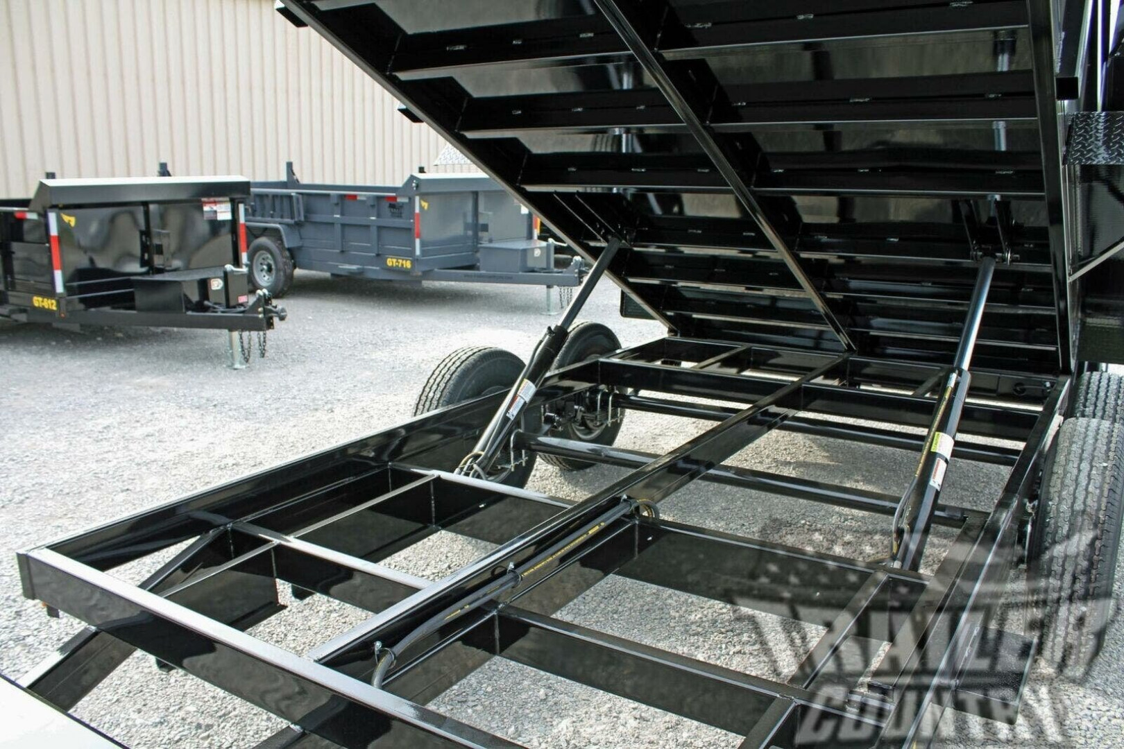 New Brand New 7' x 14' Bumper Pull Hydraulic Dump Trailer w/ 24" High Sides