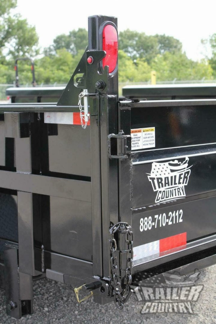 New Brand New 7' x 14' Bumper Pull Hydraulic Dump Trailer w/ 24" High Sides