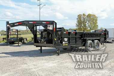 New NEW GN 7 x 16 Dual Cylinder Hydraulic Dump Trailer w/ Combo Spreader Gate