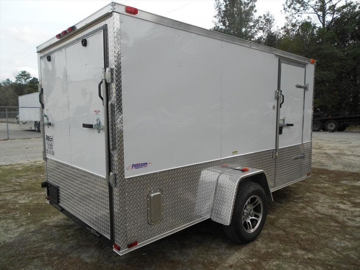 New 2026 Brand New Model 6 x 12 Single Axle, Enclosed Motorcycle Cargo Trailer
