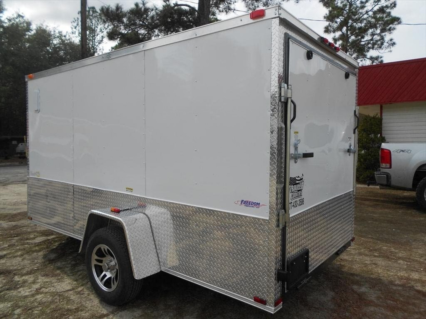 New 2026 Brand New Model 6 x 12 Single Axle, Enclosed Motorcycle Cargo Trailer