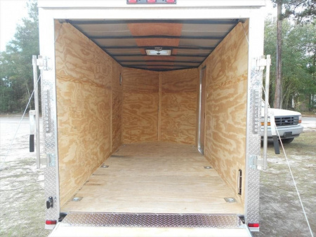 New 2026 Brand New Model 6 x 12 Single Axle, Enclosed Motorcycle Cargo Trailer