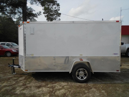 New 2026 Brand New Model 6 x 12 Single Axle, Enclosed Motorcycle Cargo Trailer