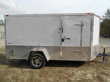 New 2026 Brand New Model 6 x 12 Single Axle, Enclosed Motorcycle Cargo Trailer
