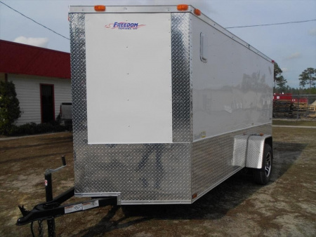 New 2026 Brand New Model 6 x 12 Single Axle, Enclosed Motorcycle Cargo Trailer