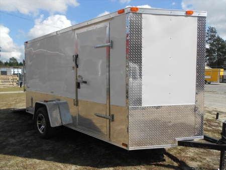 New 2026 Brand New Model 6 x 12 Single Axle, Enclosed Motorcycle Cargo Trailer