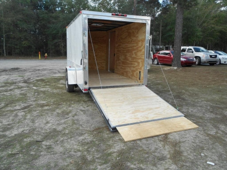 New 2026 Brand New Model 6 x 12 Single Axle, Enclosed Motorcycle Cargo Trailer