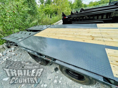 New 2026 New 8' x 25' 24K Heavy Eq. Hauler Trailer w/ Rampage Ramps & Pintle Eye Coupler