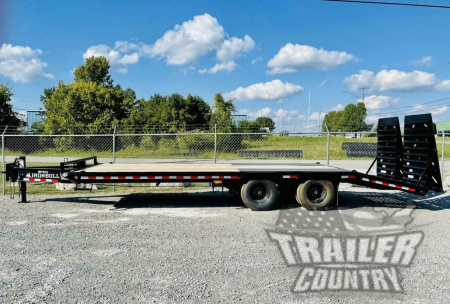 New 2026 New 8' x 25' 24K Heavy Eq. Hauler Trailer w/ Rampage Ramps & Pintle Eye Coupler