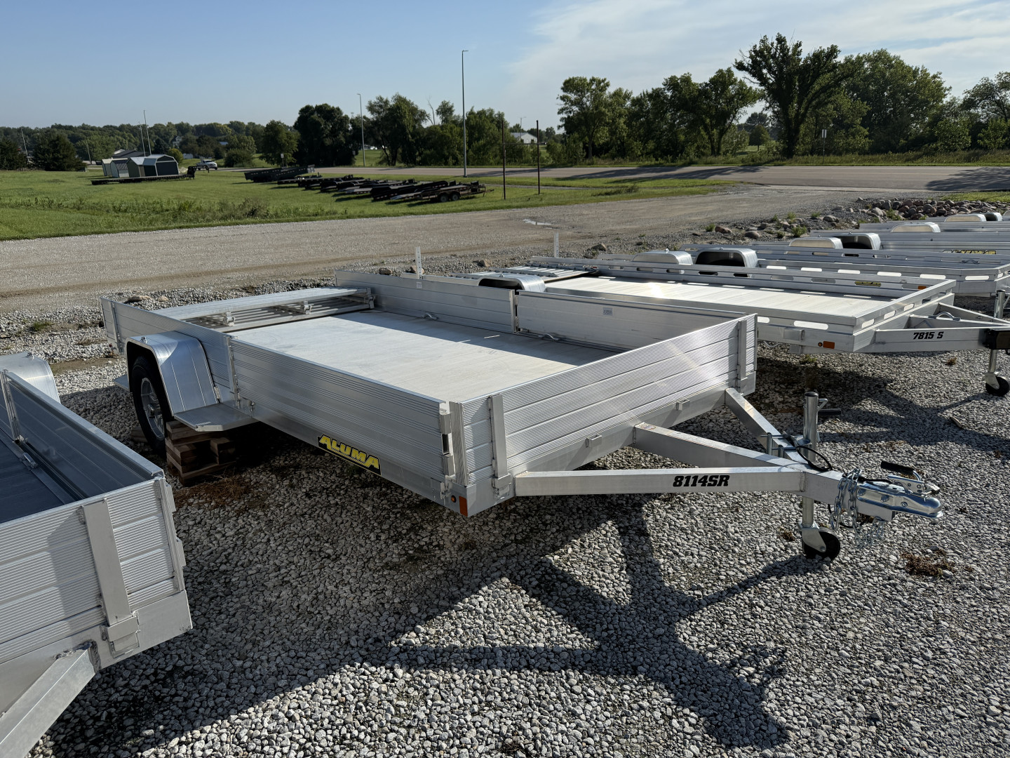 New 2025 Aluma 8114S-R-BT-SR Utility Trailer