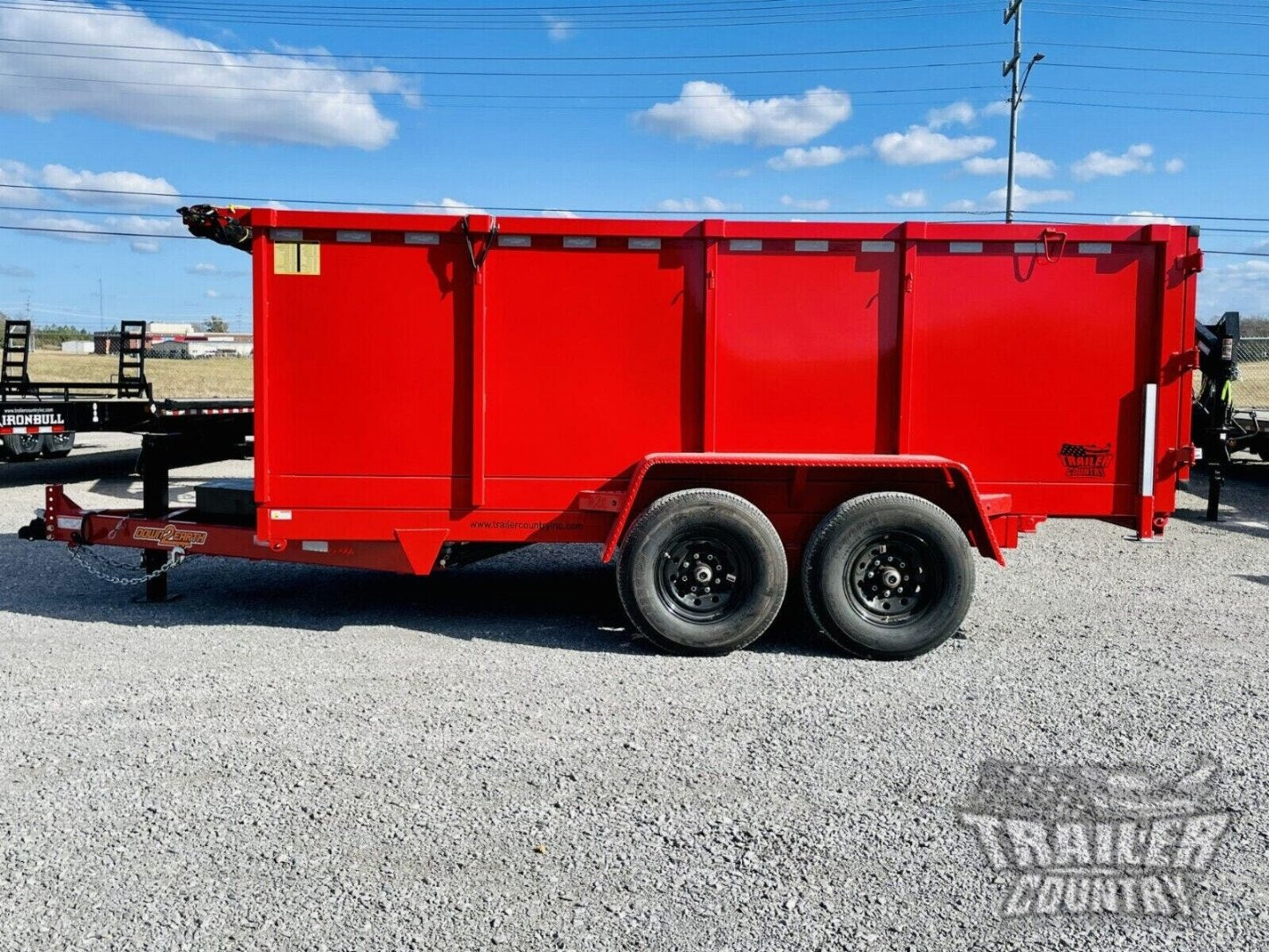 New 2026 New 7' x 14'  Hydraulic Dump Trlr w/ 48" High Sides, 1 Piece Floor