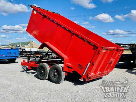 New 2026 New 7' x 14'  Hydraulic Dump Trlr w/ 48  High Sides, 1 Piece Floor