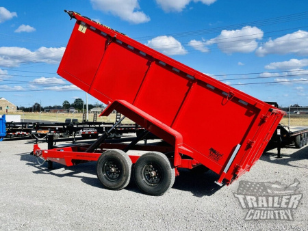 New 2026 New 7' x 14'  Hydraulic Dump Trlr w/ 48" High Sides, 1 Piece Floor