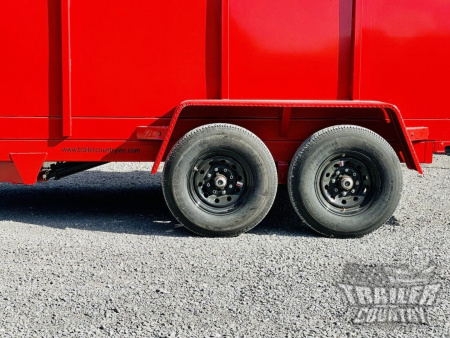 New 2026 New 7' x 14'  Hydraulic Dump Trlr w/ 48" High Sides, 1 Piece Floor
