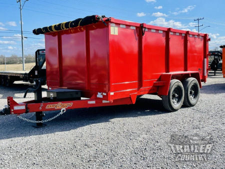 New 2026 New 7' x 14'  Hydraulic Dump Trlr w/ 48" High Sides, 1 Piece Floor