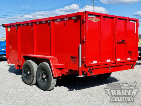 New 2026 New 7' x 14'  Hydraulic Dump Trlr w/ 48" High Sides, 1 Piece Floor