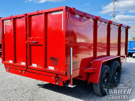New 2026 New 7' x 14'  Hydraulic Dump Trlr w/ 48" High Sides, 1 Piece Floor