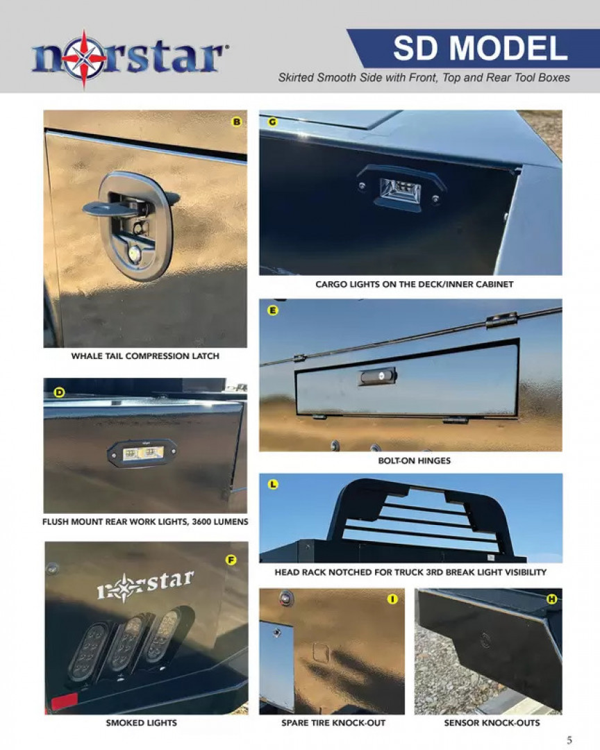 New 2026 Norstar SD0869058 Truck Bed 8'6" LONG X 90" WIDE X 58" CAB TO AXLE