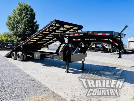 New 2026 NEW 102  x 28' Deckover 22k Heavy Duty Flatbed Hauler Trlr w/8' Storage Deck on Neck
