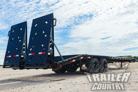 New 2026 New 8' x 25' 24K Heavy Eq. Hauler Trailer w/ Rampage Ramps & Pintle Eye Coupler