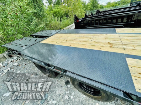 New 2026 New 8' x 25' 24K Heavy Eq. Hauler Trailer w/ Rampage Ramps & Pintle Eye Coupler