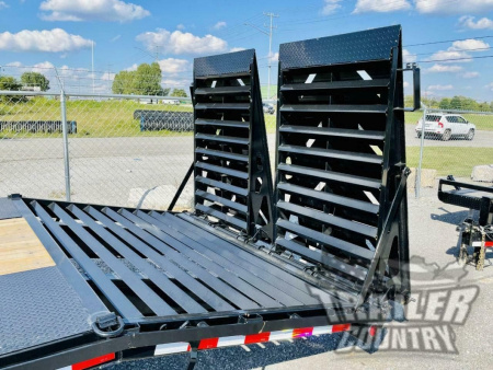 New 2026 New 8' x 25' 24K Heavy Eq. Hauler Trailer w/ Rampage Ramps & Pintle Eye Coupler