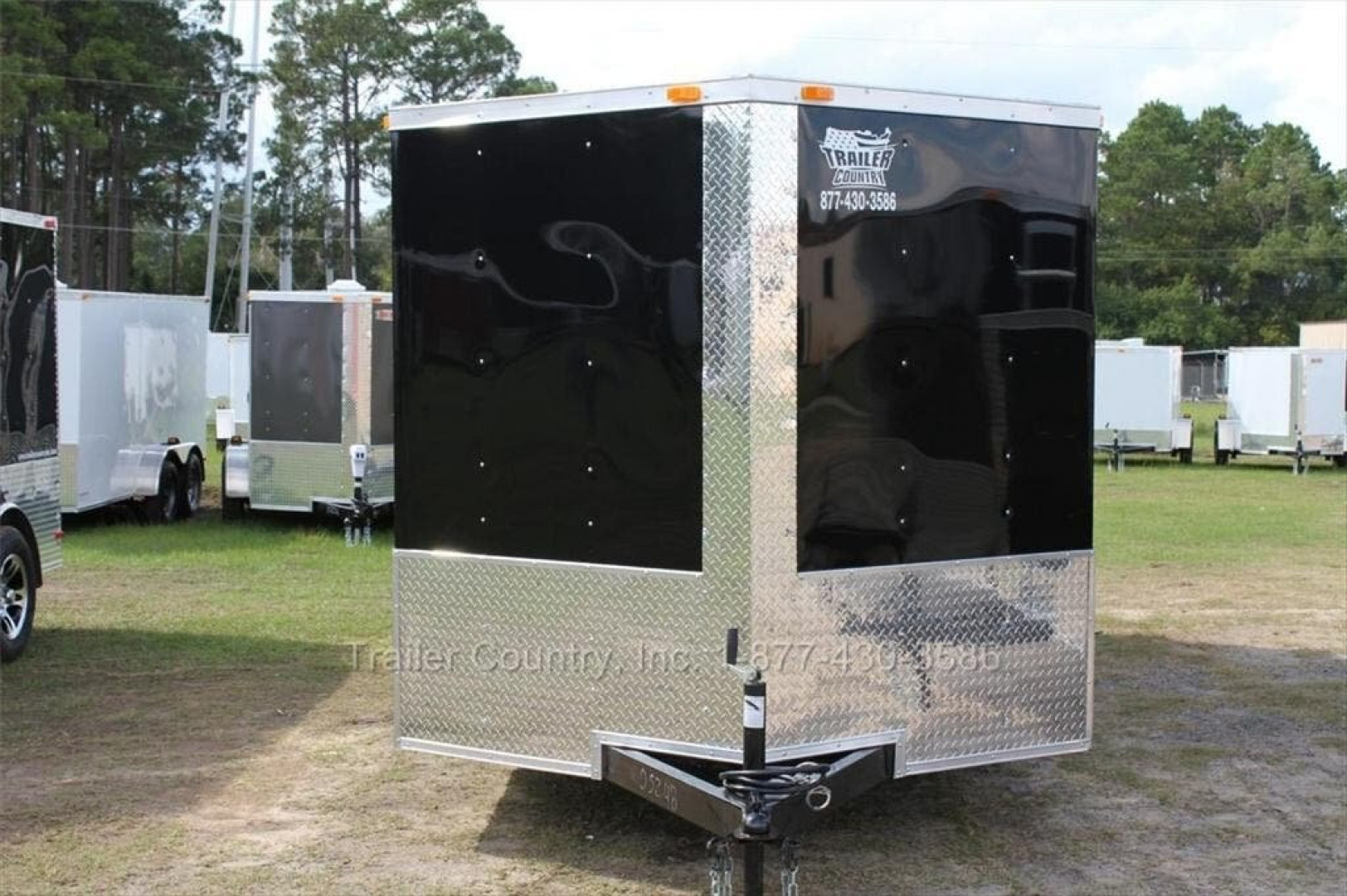 New 2026 Brand New Model 7 X 16 Tandem Axle, V-Nosed Enclosed Motorcycle Cargo Trailer