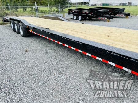 New 2026 New 40FT Triple Axle Low Profile 21k Heavy Duty Flatbed Equipment HOT SHOT Trailer
